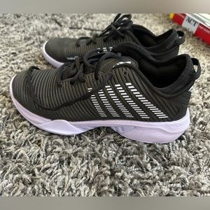 Black and purple Kswiss tennis shoes